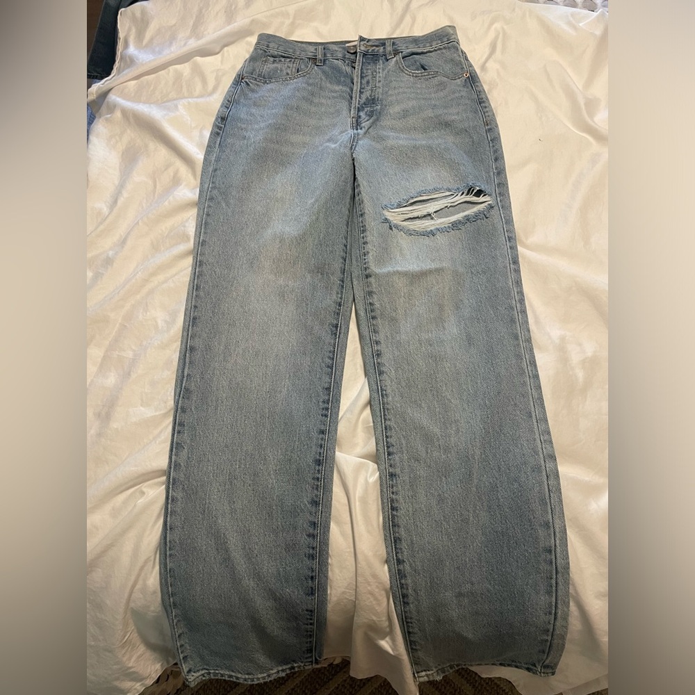 Pacsun Distressed Light Blue Women's Jeans